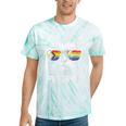 Lgbtq Pride Flag Cat Vintage Pride Month Tie-Dye T-shirts Mint Tie-Dye