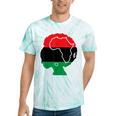 Pan African Flag Black Woman Melanin Black Pride Afro Pride Tie-Dye T-shirts Mint Tie-Dye