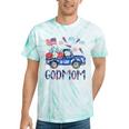 Patriotic Godmom 4Th July American 4Th 7 Family Tie-Dye T-shirts Mint Tie-Dye