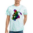 Skeleton On Skateboard Rainbow Skater Graffiti Skateboarding Tie-Dye T-shirts Mint Tie-Dye