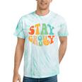 Stay Groovy Hippie Peace Sign Retro 60S 70S Women Tie-Dye T-shirts Mint Tie-Dye