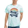 Summer Camp Counselor Staff Groovy Rainbow Camp Counselor Tie-Dye T-shirts Mint Tie-Dye