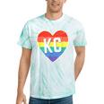 Vintage Rainbow Heart Kc Tie-Dye T-shirts Mint Tie-Dye