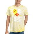 Ball Mom Heart Volleyball Basketball Softball Mom Tie-Dye T-shirts Yellow Tie-Dye
