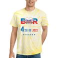 Beer American Flag 4Th Of July Merica Drinking Usa Tie-Dye T-shirts Yellow Tie-Dye