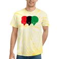 Black Pride Clothing Pan African Flag Afro 4 & Women Tie-Dye T-shirts Yellow Tie-Dye