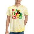 Bruh It's Junenth Celebrating Black Freedom Women Tie-Dye T-shirts Yellow Tie-Dye