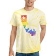 California Lgbtq Gay Lesbian Pride Rainbow Flag Tie-Dye T-shirts Yellow Tie-Dye