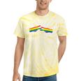 Gay Lesbian Rock Paper Scissors Fun Rainbow Pride Lgbt Women Tie-Dye T-shirts Yellow Tie-Dye