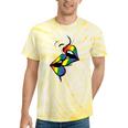 Gay Rainbow Lips Kissing Lgbt Flag Pride Month Women Tie-Dye T-shirts Yellow Tie-Dye