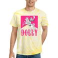 Girl Retro Personalized Dolly Cowgirl First Name Tie-Dye T-shirts Yellow Tie-Dye