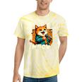 I Go Meow Cat Owner Singing Cat Meme Cat Lovers Tie-Dye T-shirts Yellow Tie-Dye