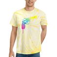 Gun Dripping Rainbow Graffiti Paint Artist Revolver Tie-Dye T-shirts Yellow Tie-Dye