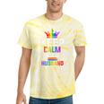 Keep Calm The Gay Husband Wife Papa Dad Family Lgbt Pride Tie-Dye T-shirts Yellow Tie-Dye