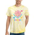 Pansexual Subtle Pan Pride Lgbtq Subtle Moon Phase Crystals Tie-Dye T-shirts Yellow Tie-Dye