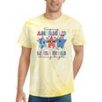 Pediatric Nurse 4Th Of July Little Stars Shining Bright Tie-Dye T-shirts Yellow Tie-Dye