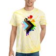 Progress Pride Rainbow Flag For Inclusivity Tie-Dye T-shirts Yellow Tie-Dye