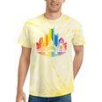 Retro Pittsburgh Skyline Rainbow Lgbt Lesbian Gay Pride Tie-Dye T-shirts Yellow Tie-Dye