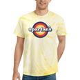 Vintage Spartans High School Spirit Go Spartans Pride Tie-Dye T-shirts Yellow Tie-Dye