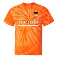 Barcelona SportSoccer Jersey Flag Football Tie-Dye T-shirts Orange Tie-Dye