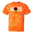 Black Pride Afro Pride Pan African Flag Melanin Black Woman Tie-Dye T-shirts Orange Tie-Dye