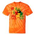 Bruh It's Junenth Celebrating Black Freedom Women Tie-Dye T-shirts Orange Tie-Dye