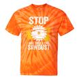 Carpentry Stop And Smell The Sawdust Working Carpenter Tie-Dye T-shirts Orange Tie-Dye