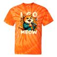 I Go Meow Cat Owner Singing Cat Meme Cat Lovers Tie-Dye T-shirts Orange Tie-Dye