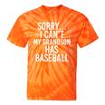 Grandpa Grandma My Grandson Has Baseball Tie-Dye T-shirts Orange Tie-Dye