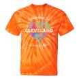 Hometown Rainbow Pride Heart Someone In Cleveland Loves Me Tie-Dye T-shirts Orange Tie-Dye