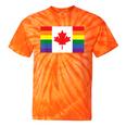 Lgbt Gay Pride Rainbow Canadian Flag Tie-Dye T-shirts Orange Tie-Dye