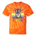 Lgbtq Swedish Vallhund Dog Rainbow Love Gay Pride Tie-Dye T-shirts Orange Tie-Dye