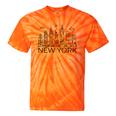 New York City Skyline Statue Of Liberty New York Nyc Women Tie-Dye T-shirts Orange Tie-Dye
