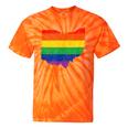 Ohio Map Gay Pride Rainbow Flag Lgbt Support Tie-Dye T-shirts Orange Tie-Dye