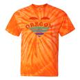 Oregon Retro Rainbow Heart 80S Whimsy Lgbtq Pride Stat Tie-Dye T-shirts Orange Tie-Dye