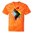 Progress Pride Rainbow Flag For Inclusivity Tie-Dye T-shirts Orange Tie-Dye