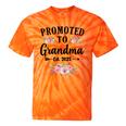 Promoted To Grandma 2025 Pregnancy Announcement Tie-Dye T-shirts Orange Tie-Dye