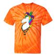 Unicorn Mardi Gras Magical Street Parade Tie-Dye T-shirts Orange Tie-Dye