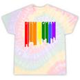 Birmingham Alabama Lgbtq Gay Pride Rainbow Skyline Tie-Dye T-shirts Rainbow Tie-Dye