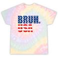 Bruh Usa 4Th Of July Patriotic American Flag Happy Women Tie-Dye T-shirts Rainbow Tie-Dye