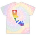 California Lgbtq Gay Lesbian Pride Rainbow Flag Tie-Dye T-shirts Rainbow Tie-Dye