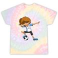 Dabbing Soccer Girl Argentina Argentinian Flag Jersey Tie-Dye T-shirts Rainbow Tie-Dye