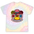 Firequacker 4Th Of July Rubber Duck Usa Flag Tie-Dye T-shirts Rainbow Tie-Dye