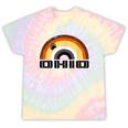 Gay Bear Ohio Rainbow Pride Vintage Distressed Tie-Dye T-shirts Rainbow Tie-Dye