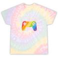 Gaymer Rainbow Flag Gaming Lesbian Gay Bisexual Pride Lgbtq Tie-Dye T-shirts Rainbow Tie-Dye