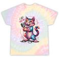 I Go Meow Colorful Singing Cat Tie-Dye T-shirts Rainbow Tie-Dye