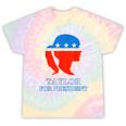 Groovy Taylor For President 2024 Tie-Dye T-shirts Rainbow Tie-Dye