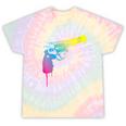 Gun Dripping Rainbow Graffiti Paint Artist Revolver Tie-Dye T-shirts Rainbow Tie-Dye