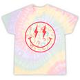 Happy Face Floral Preppy Aesthetic Smile Face Tie-Dye T-shirts Rainbow Tie-Dye