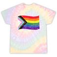 Inclusive Progress Pride Flag Gay Pride Lgbtq Rainbow Flag Tie-Dye T-shirts Rainbow Tie-Dye